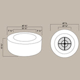 COLISEUM 01 FIRE PIT Fiberglass Planters Gardia Planters Fiberglass planter for indoors and outdoors from big plus size planters and small pots for plants Large and big pots and large containers