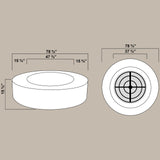 COLISEUM 02 FIRE PIT Fiberglass Planters Gardia Planters Fiberglass planter for indoors and outdoors from big plus size planters and small pots for plants Large and big pots and large containers