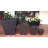 SQUARE CONE PLANTER Fiberglass Planters Gardia Planters Fiberglass planter for indoors and outdoors from big plus size planters and small pots for plants Large and big pots and large containers