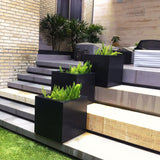 CUBIC PLANTER Fiberglass Planters Gardia Planters Fiberglass planter for indoors and outdoors from big plus size planters and small pots for plants Large and big pots and large containers