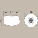 INDIANA 01 FIRE PIT Fiberglass Planters Gardia Planters Fiberglass planter for indoors and outdoors from big plus size planters and small pots for plants Large and big pots and large containers