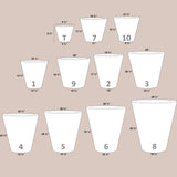 ROUND CONE PLANTER Fiberglass Planters Gardia Planters Fiberglass planter for indoors and outdoors from big plus size planters and small pots for plants Large and big pots and large containers