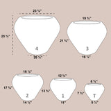 CANCUN PLANTER Fiberglass Planters Gardia Planters Fiberglass planter for indoors and outdoors from big plus size planters and small pots for plants Large and big pots and large containers