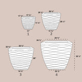 CARIBBEAN PLANTER Fiberglass Planters Gardia Planters Fiberglass planter for indoors and outdoors from big plus size planters and small pots for plants Large and big pots and large containers