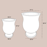 COLISEUM PLANTER Fiberglass Planters Gardia Planters Fiberglass planter for indoors and outdoors from big plus size planters and small pots for plants Large and big pots and large containers