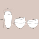 DUNE PLANTER Fiberglass Planters Gardia Planters Fiberglass planter for indoors and outdoors from big plus size planters and small pots for plants Large and big pots and large containers