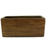 WOOD RECTANGULAR PLANTER Fiberglass Planters Gardia Planters Fiberglass planter for indoors and outdoors from big plus size planters and small pots for plants Large and big pots and large containers