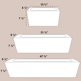 WALL RECTANGULAR PLANTER Fiberglass Planters Gardia Planters Fiberglass planter for indoors and outdoors from big plus size planters and small pots for plants Large and big pots and large containers