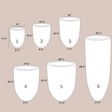 MONACO PLANTER Fiberglass Planters Gardia Planters Fiberglass planter for indoors and outdoors from big plus size planters and small pots for plants Large and big pots and large containers