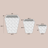 MONTANA PLANTER Fiberglass Planters Gardia Planters Fiberglass planter for indoors and outdoors from big plus size planters and small pots for plants Large and big pots and large containers