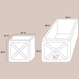 RUSTIC CUBIC PLANTER Fiberglass Planters Gardia Planters Fiberglass planter for indoors and outdoors from big plus size planters and small pots for plants Large and big pots and large containers