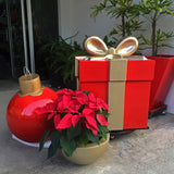 GIANT CHRISTMAS GIFT BOX Fiberglass Planters Gardia Planters Fiberglass planter for indoors and outdoors from big plus size planters and small pots for plants Large and big pots and large containers
