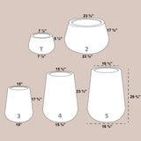 INDIANA PLANTER Fiberglass Planters Gardia Planters Fiberglass planter for indoors and outdoors from big plus size planters and small pots for plants Large and big pots and large containers